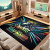 Penrith Panthers Personalized Crystal Velvet Carpet, Customized Name Text Soft Anti‑Slip Rug for Living Room Bedroom