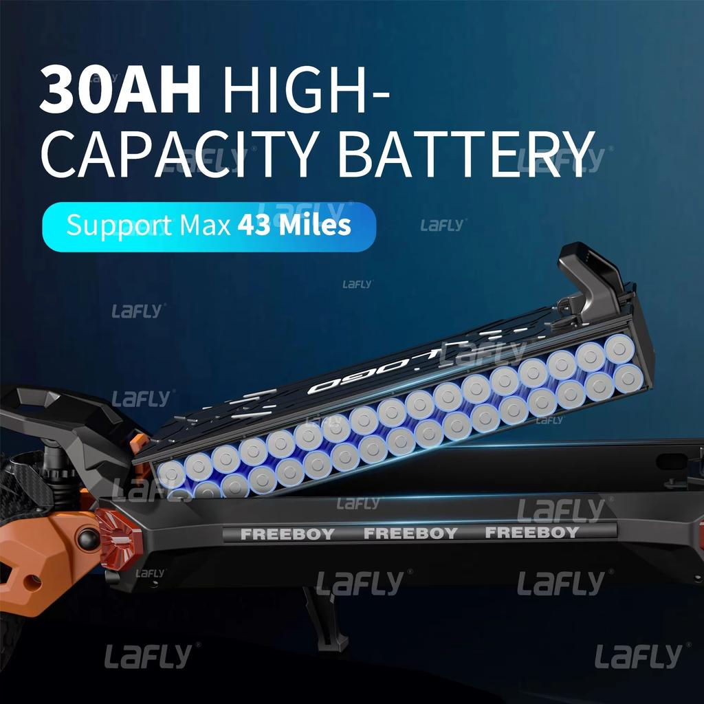 FREEBOY H9 Electric Scooter 6000W Dual Motor 60V30AH Max Speed 80-90KM/H Max Mileage 90KM 11 Inch Tire Adult E-Scooter