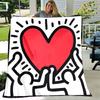 1pc Blanket Keith Haring Ascending2 Print Design, Lightweight Blanket for Sofa, Bed- Soft &Warm, Gift for All Seasons like Christmas, Halloween