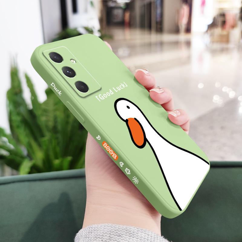 Lucky Duck Phone Case For Samsung Galaxy A17 A07 A56 A36 A26 A16 A06 A55 A35 A25 A15 A05 A54 A34 A24 A14 A04 Silicone Cover