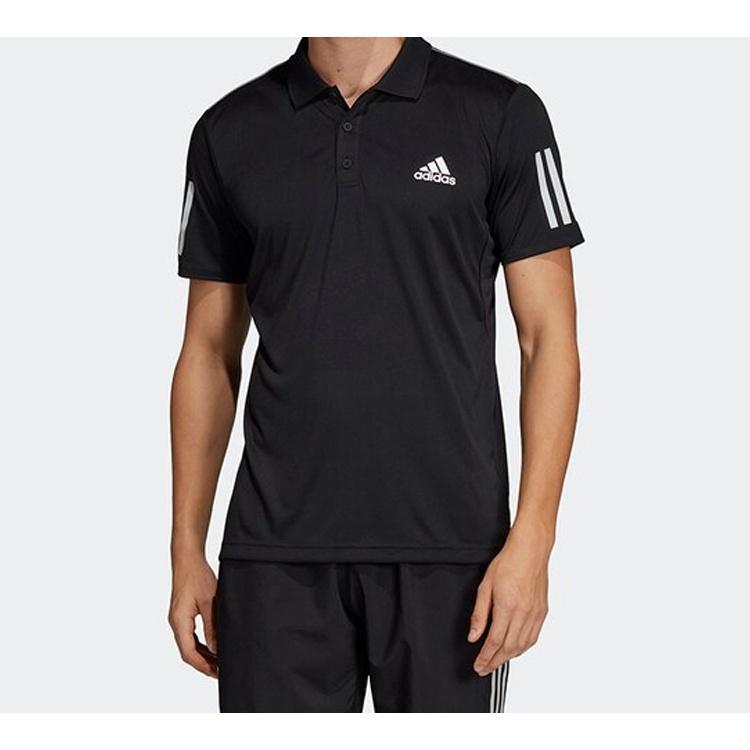 adidas Клуб 3поло Поло Теннисный Спортивное поло Черный Мужской DU0848