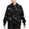 Nike Sweatshirts Women's Black Hooded Moderate Regular FB8744-010