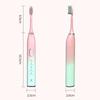 Звуковая перезаряжаемая металлическая зубная щетка для взрослых IPX7, водонепроницаемая, отбеливающая зубы, чистая чувствительная ультразвуковая электрическая зубная щетка
