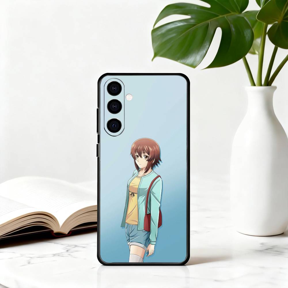 Чехол для телефона GrandBlue K-Kotegawa C-Chisa-KC для Samsung Galaxy A73,A72,A71,A70,A53,A52,A51, Мягкий силиконовый черный чехол