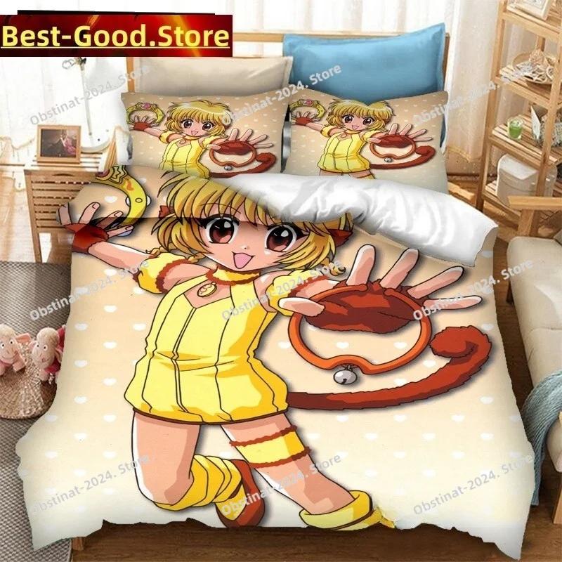 3D Аниме Токио Мяу Мяу Комплект постельного белья Пододеяльник Полный Queen King Размер Наволочка Постельное Белье Принт Постельный Комплект Взрослый Детская Спальня Односпальный Twin