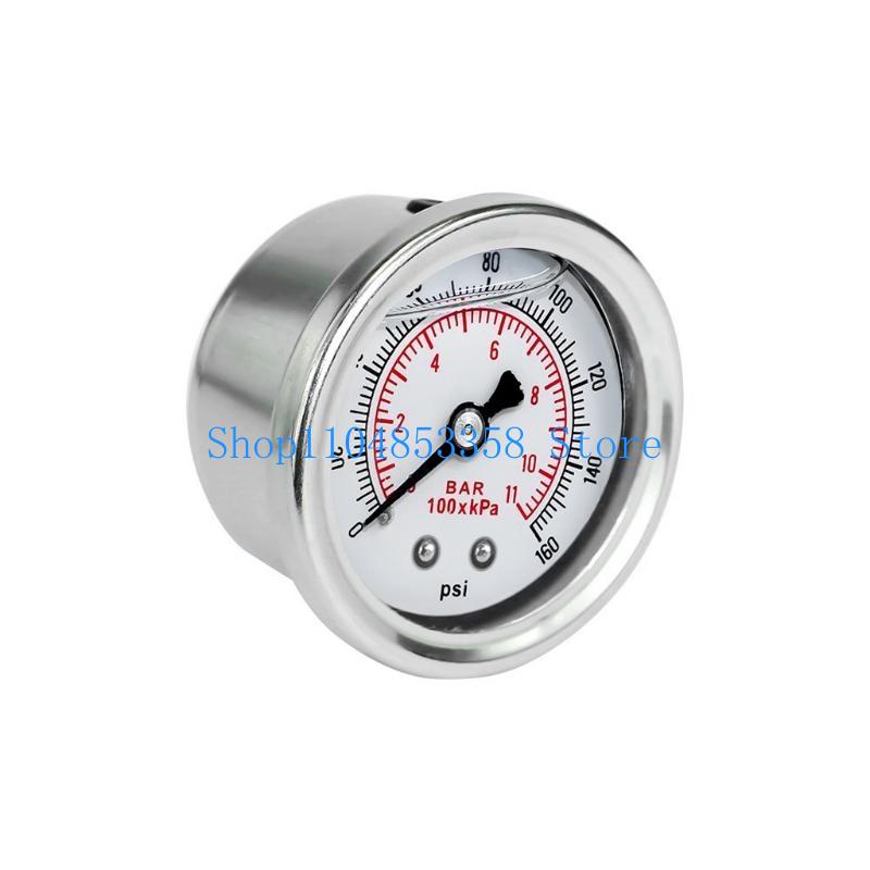 652F Compact Pressure Regulator Gauge 0-160 Psi/Bar Oil Display Meter Gauge