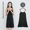 Women's Spring & Summer Loose Sleeveless Modal Skirt with Inner Petticoat - Large Size All-Match Dress