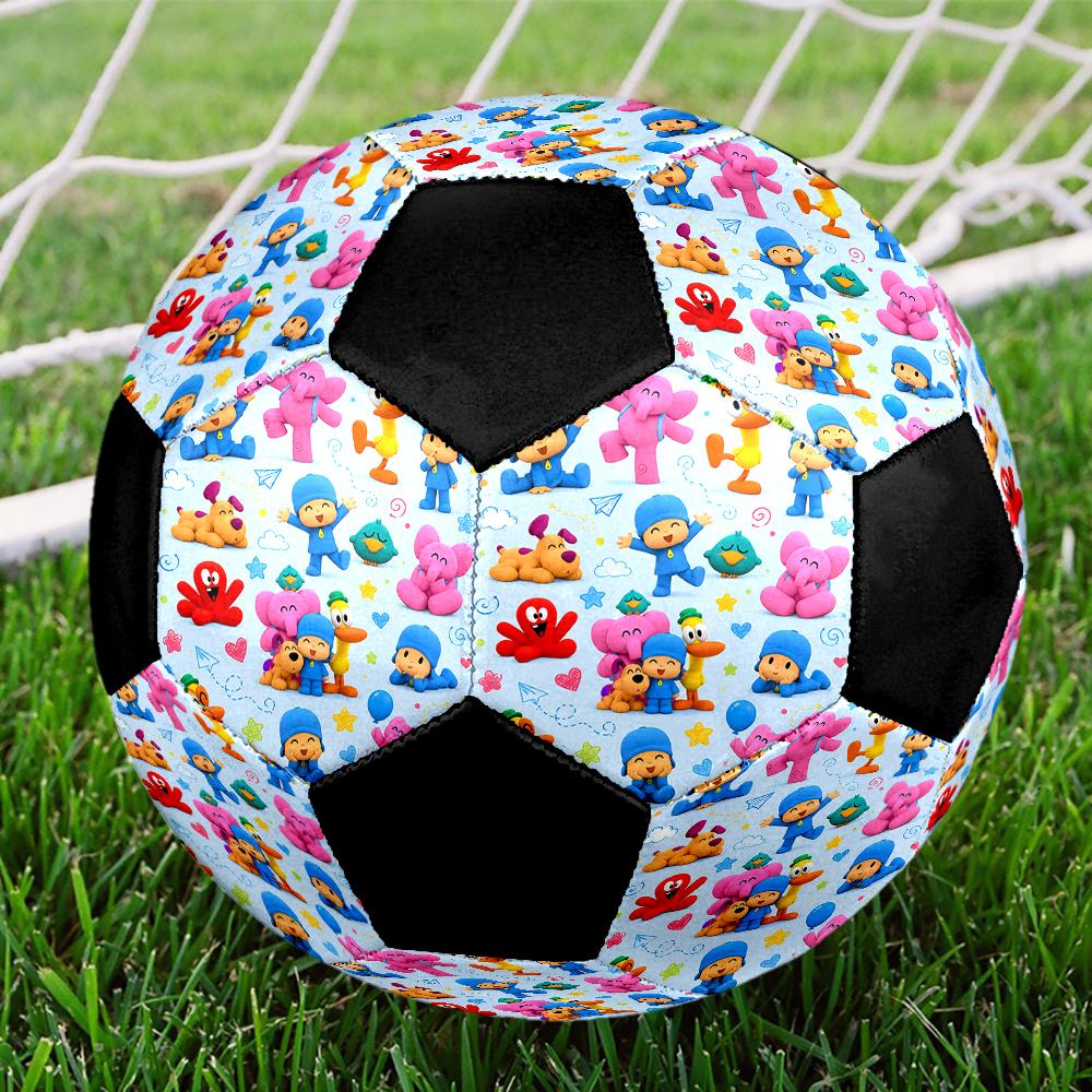 Pocoyo Theme Size 5 Soccer Ball, Suitable for Both Indoor and Outdoor Matches, a Gift Suitable for Everyone.