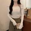 Women's Off-Shoulder Knit Top - 2025 Autumn Niche Design Sweater