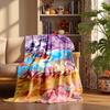 my pony Custom Flannel Blankets Soft Warm Cozy Throws for Home Decor Holiday Gifts