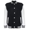 FDM Junior/Childrens Unisex Varsity Jacket (Contrast Sleeves)