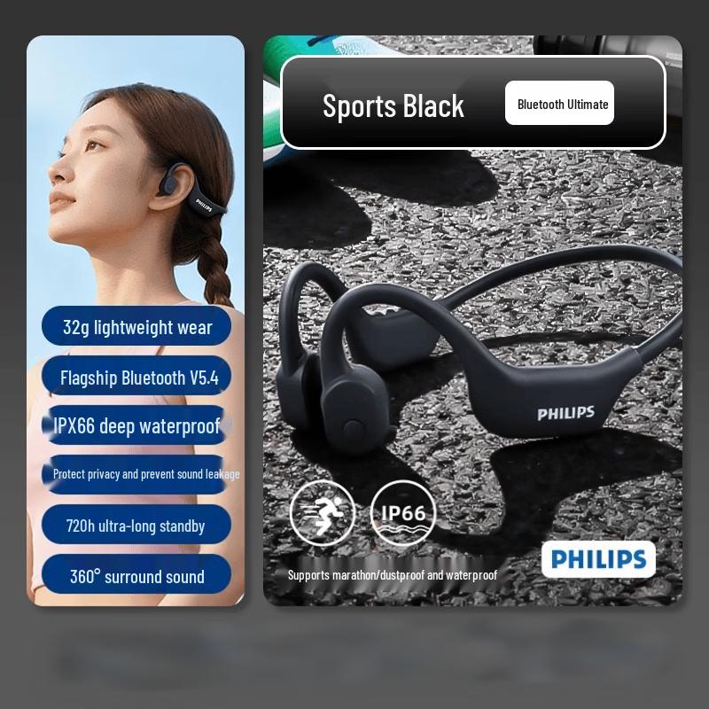 Philips TAA6609C Bone Conduction Wireless Sports Headphones