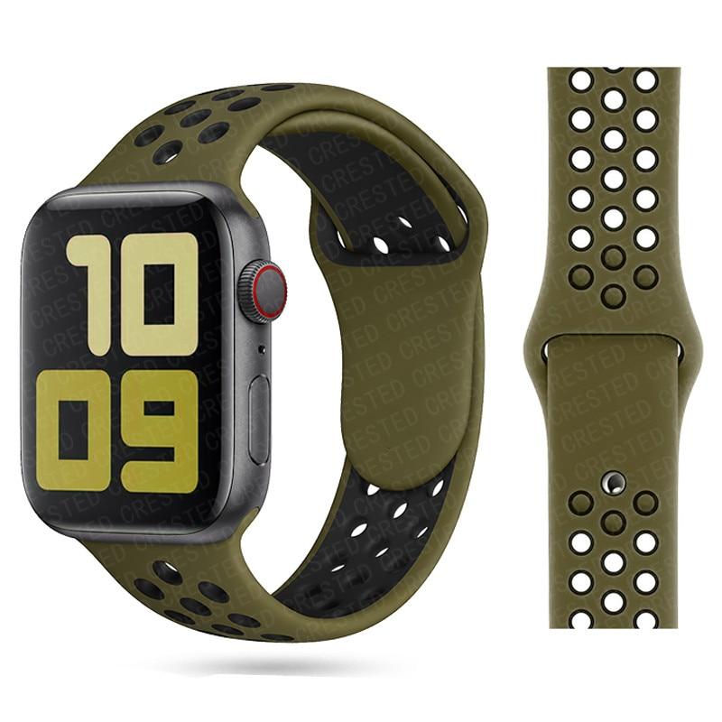 Ремешок для Apple Watch Band 7 SE 41 мм 45 мм 44 мм 40 мм 38 мм 42 мм спортивный силиконовый мягкий браслет аксессуары для Iwatch Series 6 SE 5 4 3 2 женщины мужчины