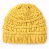 New children's knitted hats, autumn and winter warm candy-colored baby boys and girls baby wool hats