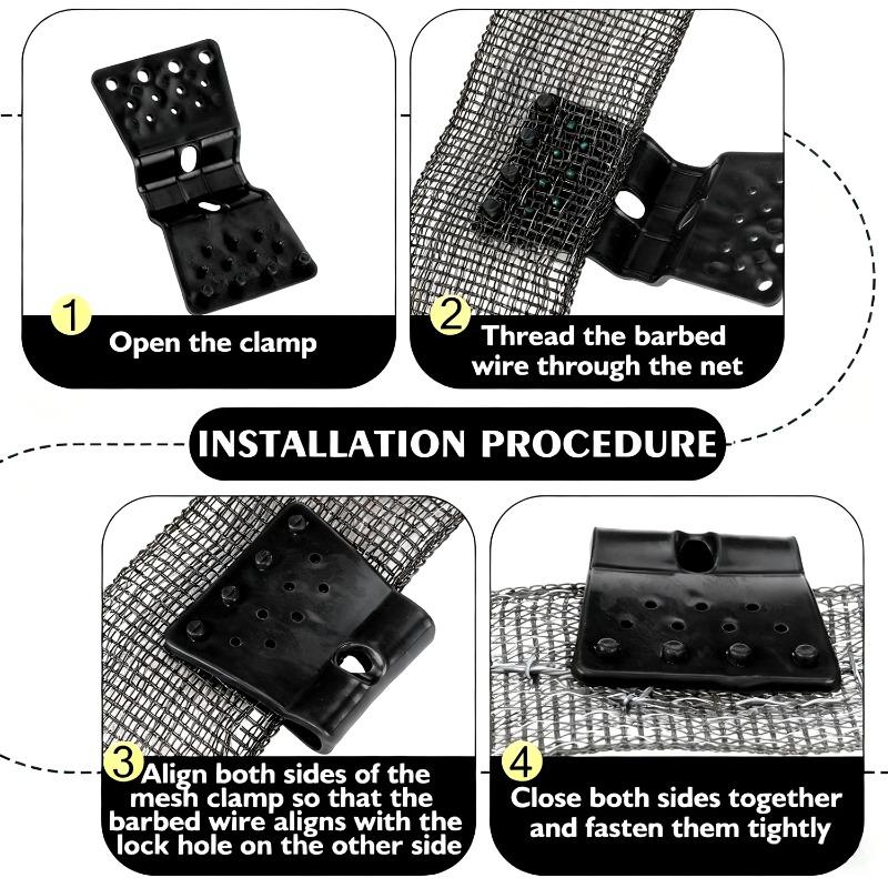 50/30/10 шт. Черные зажимы-клипсы для сетки-тента типа "бабочка", ветрозащитные крючки для сетки, зажим для крепления сельскохозяйственной затеняющей пленки, зажимы для подвешивания палаток на открытом воздухе
