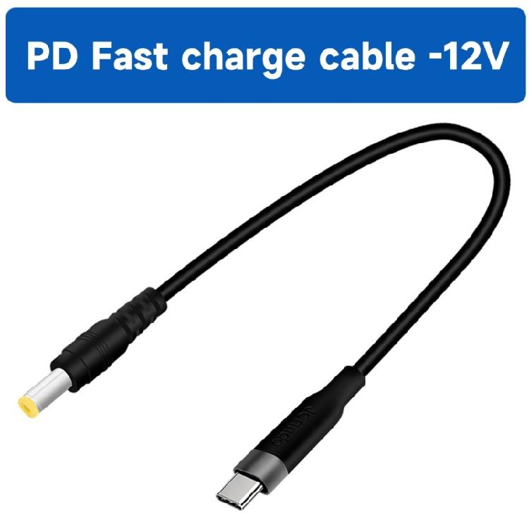 Кабель питания USB C на DC5.5mmX2.1mm, вход USB Type C, выход DC12V, для зарядки, прочный