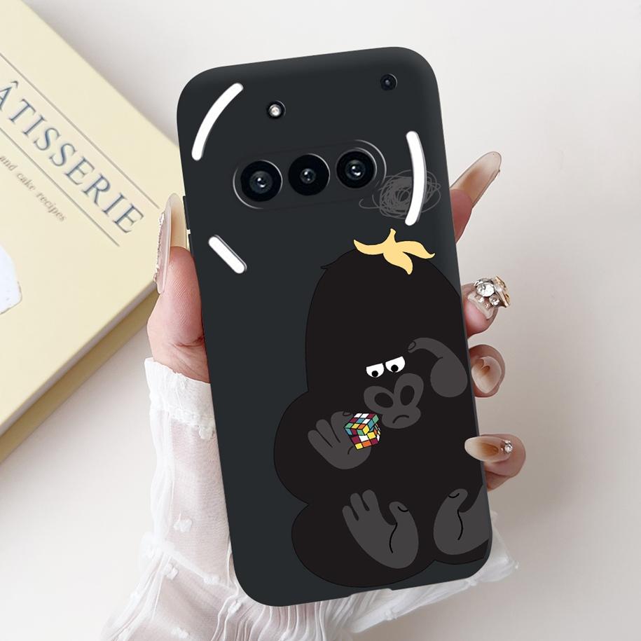 Чехол для Nothing Phone 3A A059 Милый Мультяшный Панда Астронавт Мягкий Силикон Матовый Черный Чехол Для Nothing Phone3a Pro A059P Fundas