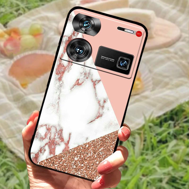 Ударопрочный чехол Funda для ZTE nubia Z60 Ultra, силиконовый, черный, мягкий бампер для чехлов телефона Nubia Z60 Ultra, Z60Ultra, мультяшный корпус