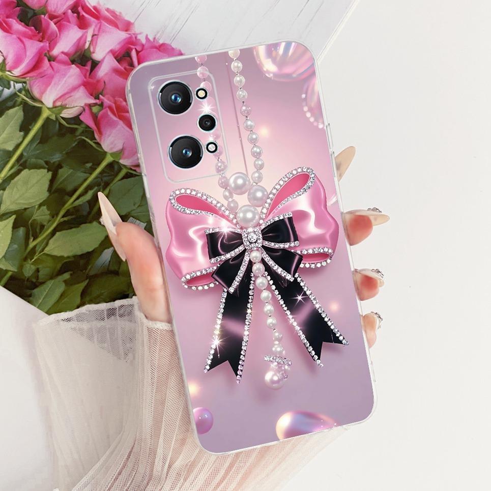 Flower Butterfly Bow Pattern Casing For Realme GT2 GT Neo2 Neo 3T Back Cover Soft Silicone Phone Case RMX3371 RMX3370 RMX3310