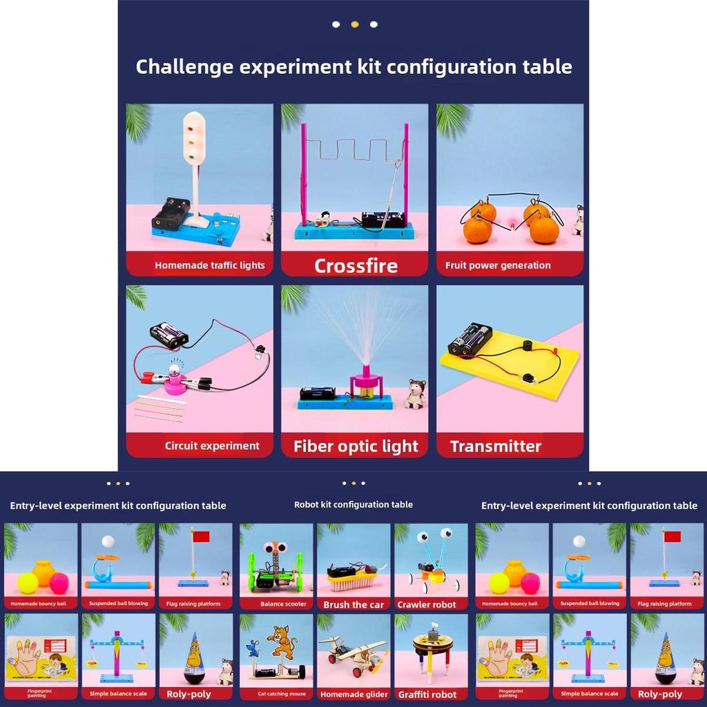 Educational Science Craft Kit For Children With Diy Physical Experiments And Brain Development Activities