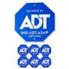 Знаки безопасности из алюминия ADT для наружного двора, знаки безопасности со светоотражающими словами