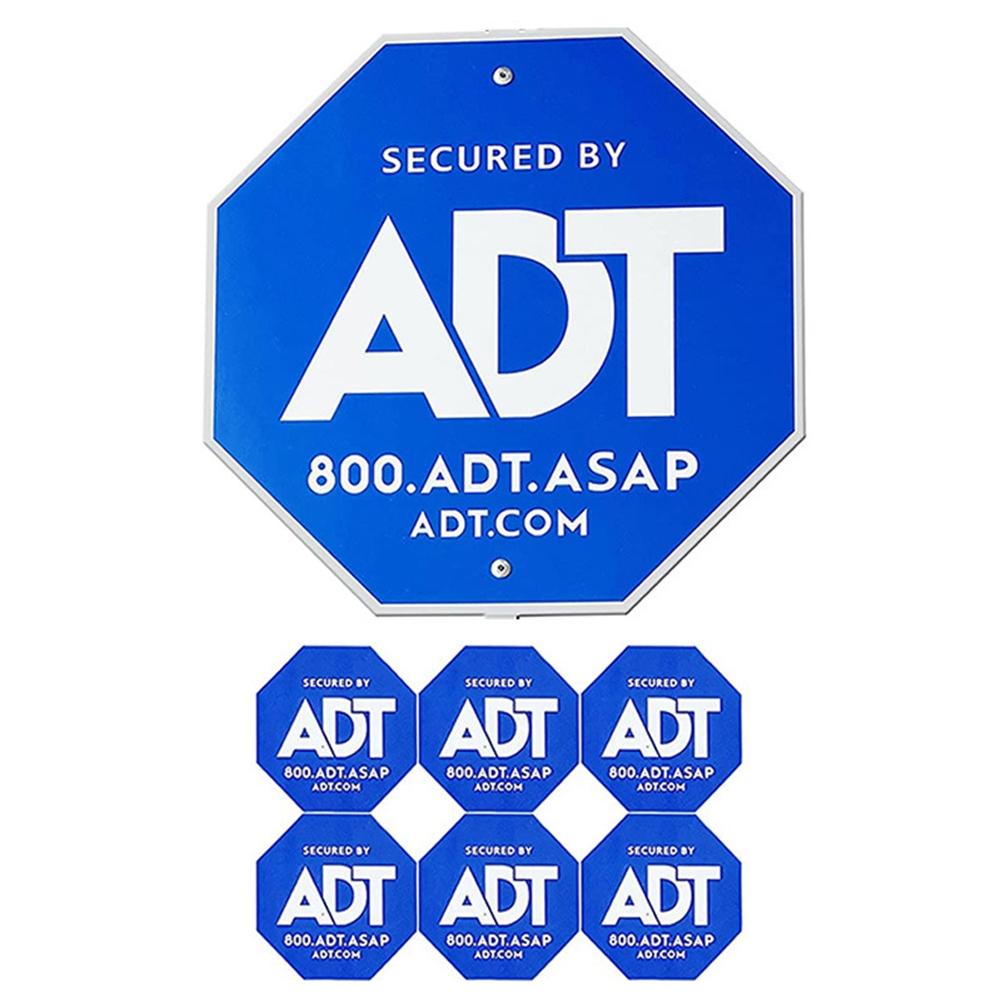 Знаки безопасности из алюминия ADT для наружного двора, знаки безопасности со светоотражающими словами