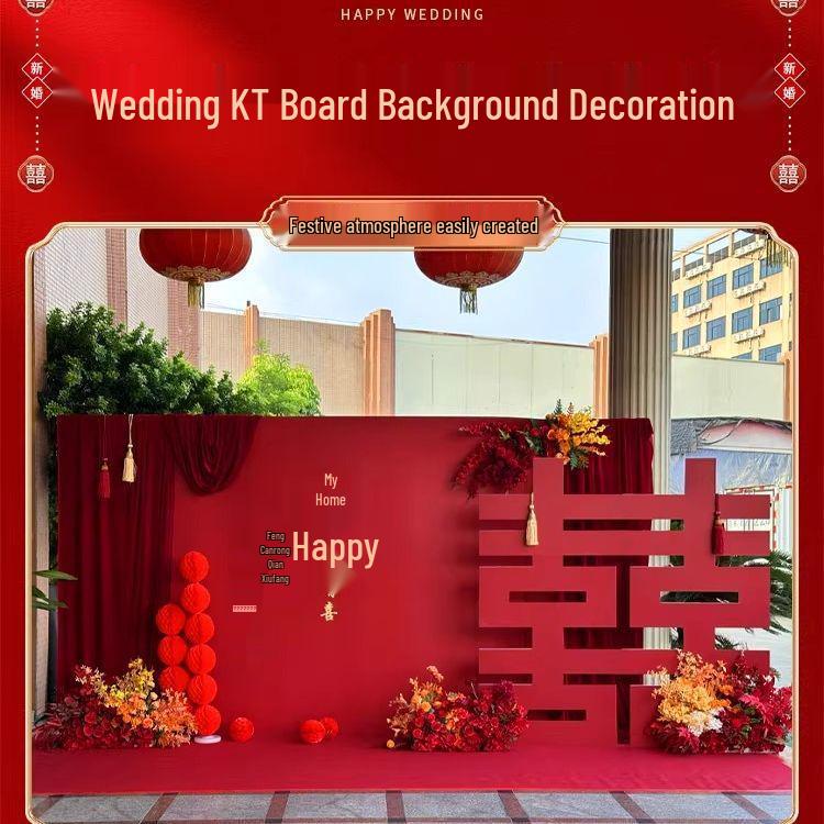 Rustic Wedding and Pre-Wedding Backdrop Decorations - Complete Set for Banquet and Photo Area