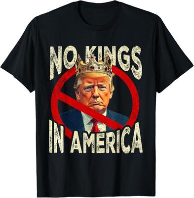 В Америке Нет Королей С Американским Флагом Трамп Смешная Унисекс Футболка