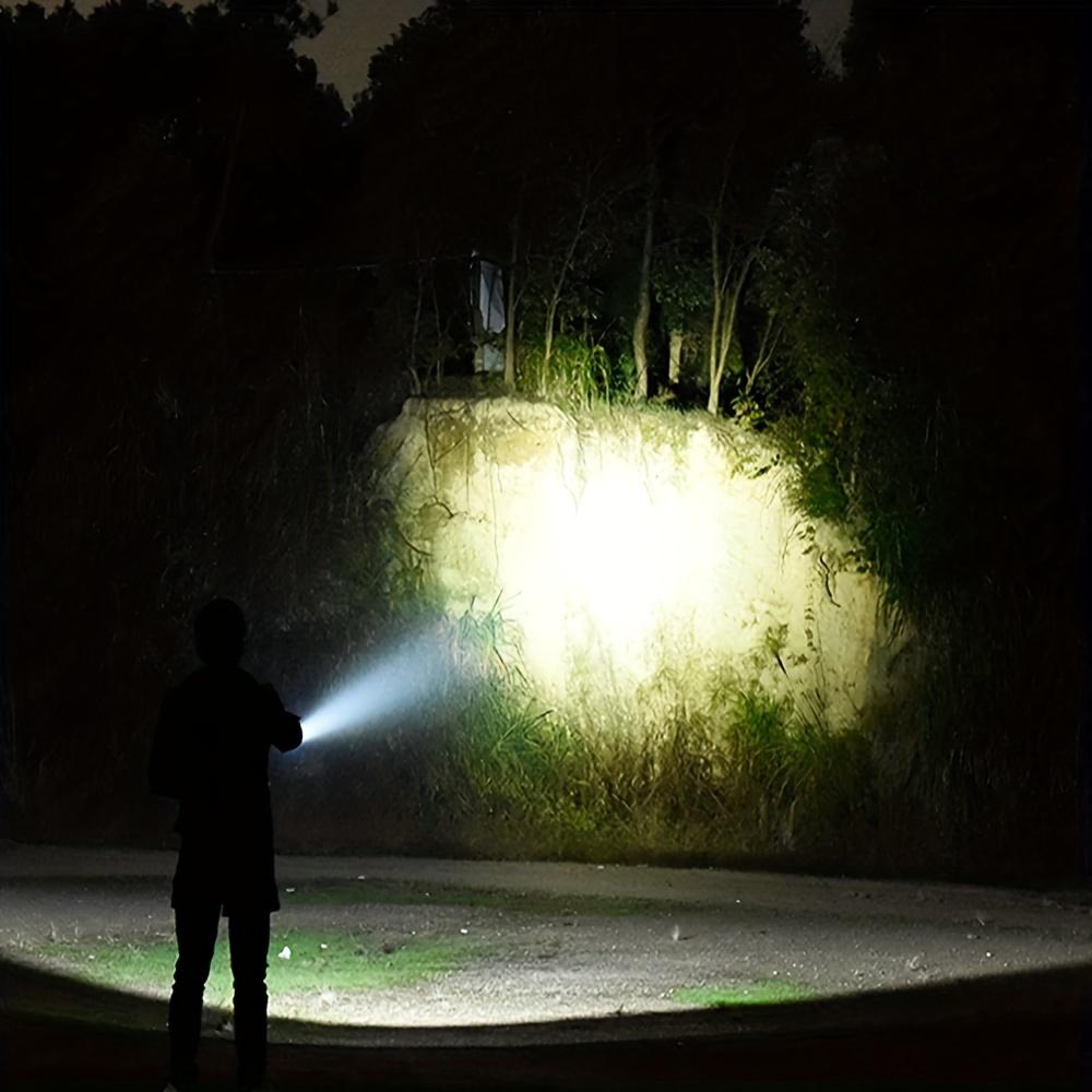 3000LM High Power Super Bright LED Rechargeable Flashlight COB Flood Light Type-c Charging Powerful Lantern Portable LED Lamp Built-in Battery