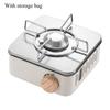 Походная газовая плита Портативная бутановая плита Кассетная плита Газ для улицы с сумкой для переноски Уличная газовая горелка Пикник Кемпинг Барбекю