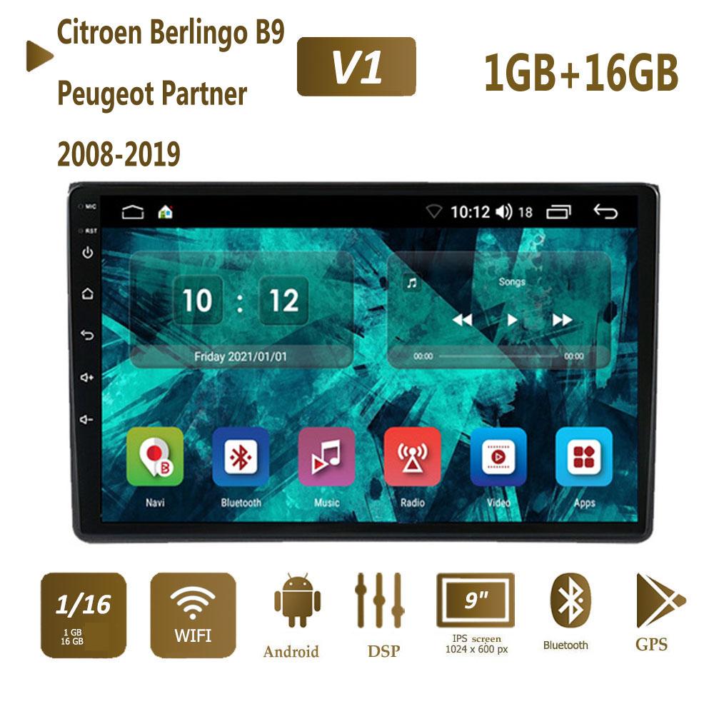 Android GPS для Citroen Berlingo B9 Peugeot Partner 2008-2019 автомобильный радиоприемник Carplay видеоплеер без 2din DVD 2 + 32 ГБ