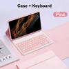 Чехол с клавиатурой Bluetooth для Samsung Galaxy Tab S8 Ultra 14,6 дюймов (2022 г.), 12 дюймов Tab A9 S9 Fe, кожаный чехол с держателем S Pen, чехол для планшета