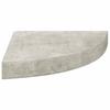 Vidaxl Narożne Półki Ścienne, 2 Szt., Szarość Betonu, 25X25X3,8 Cm Mdf