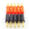 10Pcs Red Black 4mm Banana Plug Socket Connector Gold Plated / Nickel Plated 4mm Banana Male Female Binding Post Speaker Cable