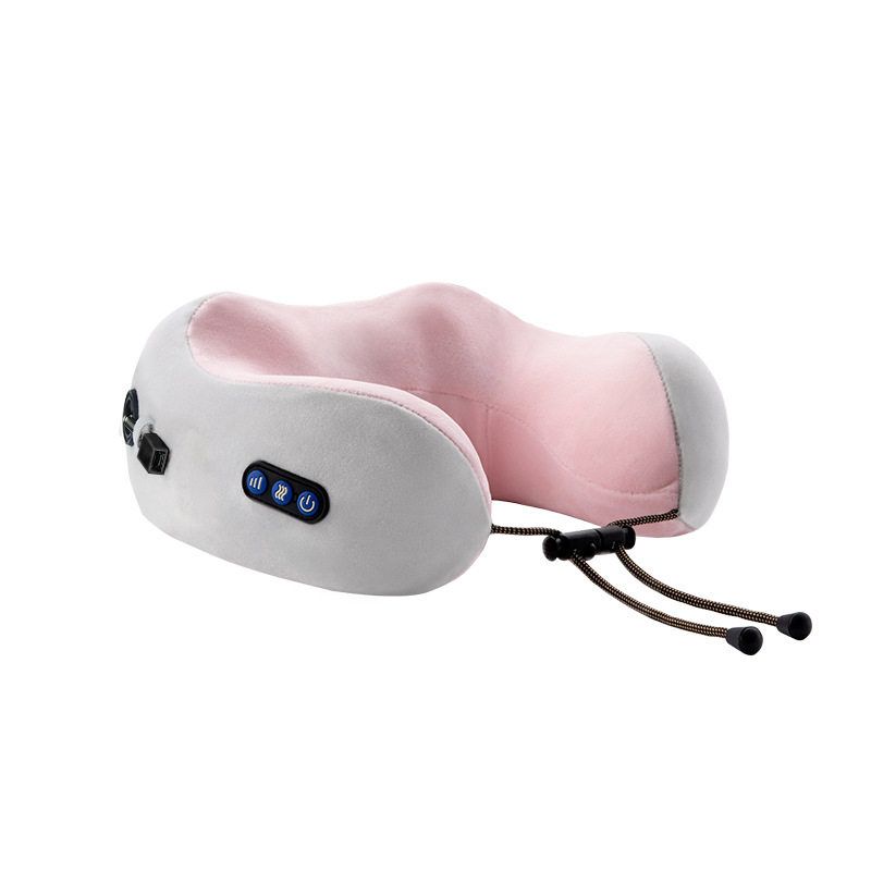 Precision U-Shaped Cervical Spine Massage Pillow for Shoulder, Neck, Waist, and Neck, Home Electric Multifunctional Massage Pillow for Office Use