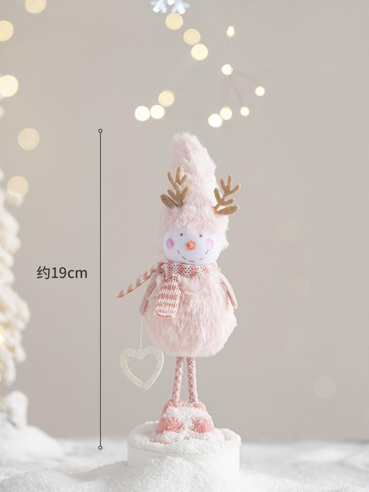 Christmas decoration ornament cute snowman ornament scene arrangement props Christmas atmosphere dress up small ornament