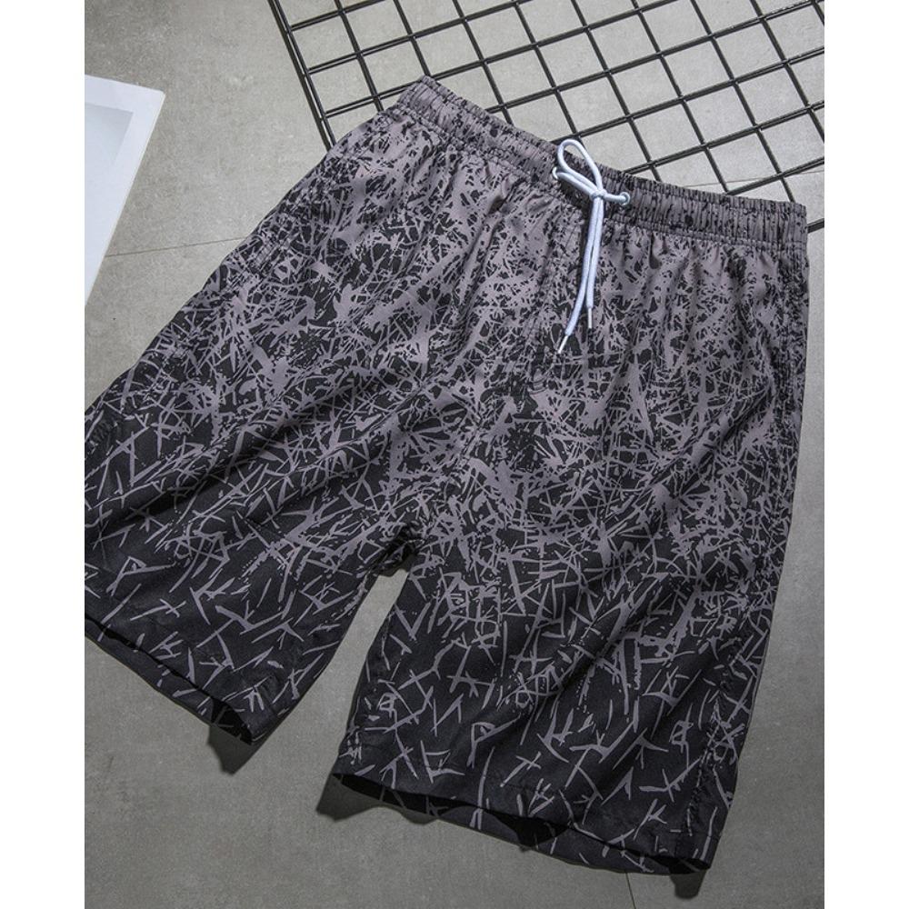 Summer 3D Camouflage Print Shorts Fashionable Casual Beach Men's Shorts