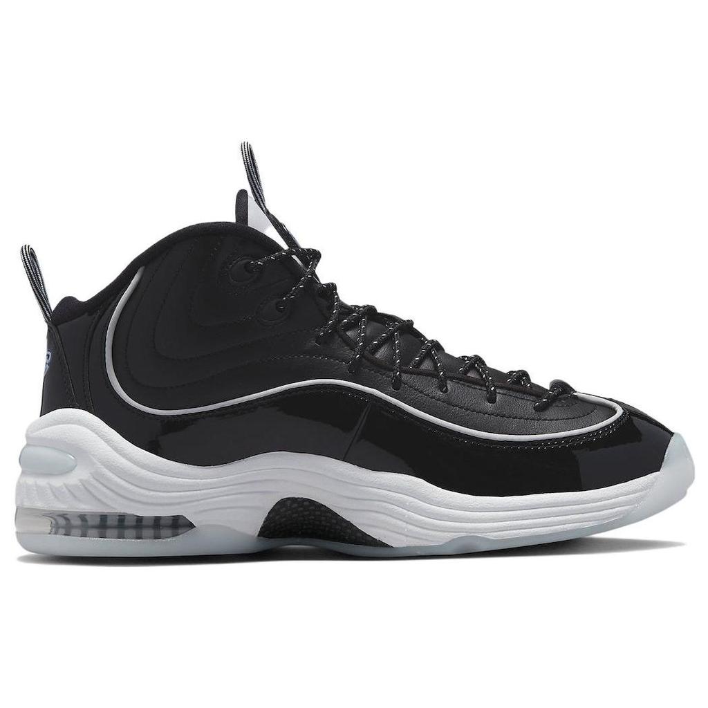 Nike Черные лакированные кроссовки унисекс Air Penny 2, разноцветные, белые, футбольно-серые, DV0817-001