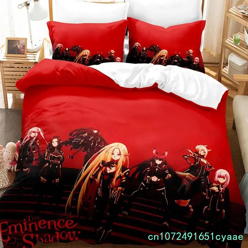 Аниме Eminence In Shadow Постельный комплект Мальчики Девочки Полуторный Двуспальный Размер Пододеяльник Наволочка Кровать Дети Взрослые Мода Домашний Текстиль