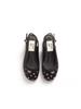 Etelin Raindrop Bk Strap Flat Sandal - Noir Black