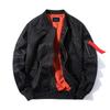Men's Large Size Casual Stand Collar Sports Jacket - Spring/Autumn MA Pilot Style