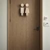 2 шт. Деревянная табличка для ванной комнаты для дверей мужской и женской уборной, подходит для дома и офиса, аксессуары для ванной комнаты
