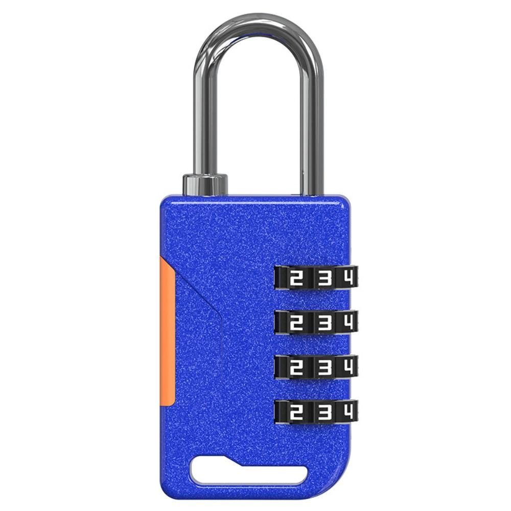 Padlock 4 Digit Password Lock Zinc Alloy Security Coded Lock Durable Backpack Zipper Lock Travel