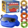 Новый 3D стереоскопический просмотрщик игрушка с 6 катушками, красный цвет, портативный 3D View-Master Видоискатель
