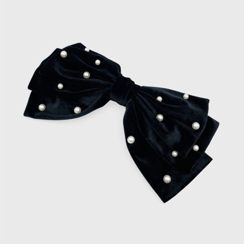 Jean Paul Clarisse Pearl Velvet Ribbon Pin JP-22-182AB