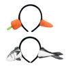 Funny Weird Fish Carrot Hair Hoop Headband Cosplay Party Headwear Accessory