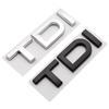 3D ABS Black TDI Logo Letters Car Trunk Emblem Badge Sticker Accessories