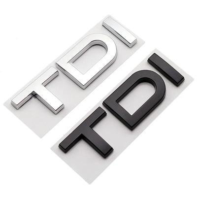 3D ABS черный TDI логотип буквы багажник автомобиля эмблема значок наклейка аксессуары