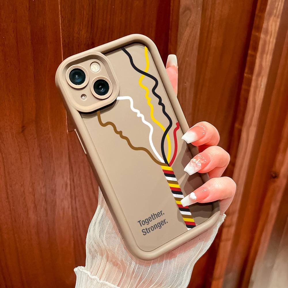 Мягкие силиконовые квадратные лестницы с мультяшным узором, полное покрытие, защита камеры, противоударный чехол для OPPO Reno Realme OnePlus