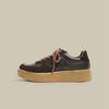 Cowhide Handmade Sports And Leisure Board Shoes Women'S Shoes Versatile Leather Training Shoes Forrest Gump Shoes